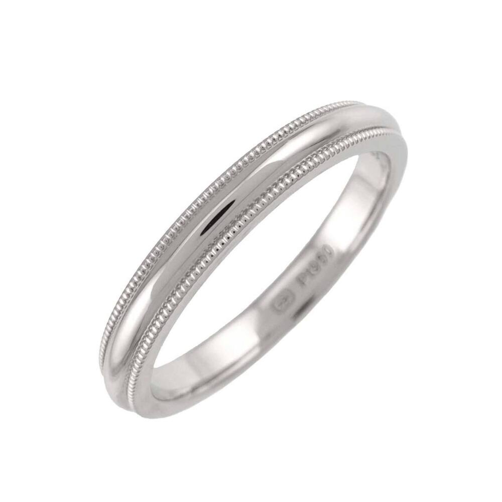 Harry Winston 1 Milgrain Ring, Platinum.